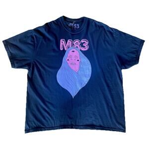M83 Fantasy 2023 Adult  3XL T Shirt US Concert Music Tour Print Black Shirt